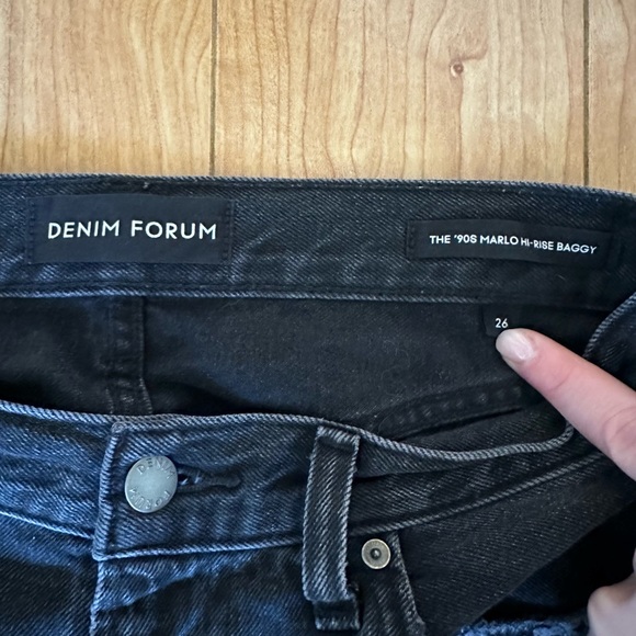 Aritzia Denim Forum 90s Marlo High Rise Baggy, sz 26 - Picture 3 of 4